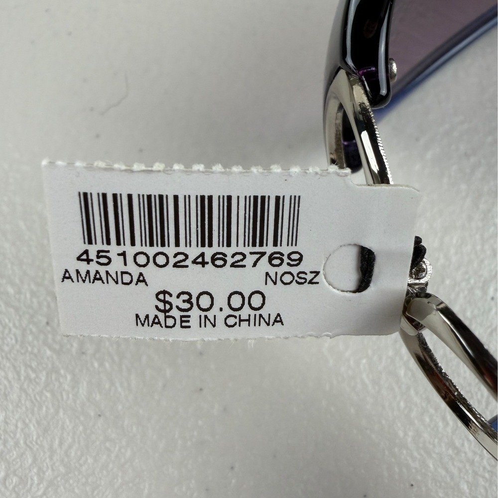 Chicos Amanda Sunglasses Blue Tortoise Oversized UV Protection NWT - Picture 6 of 7